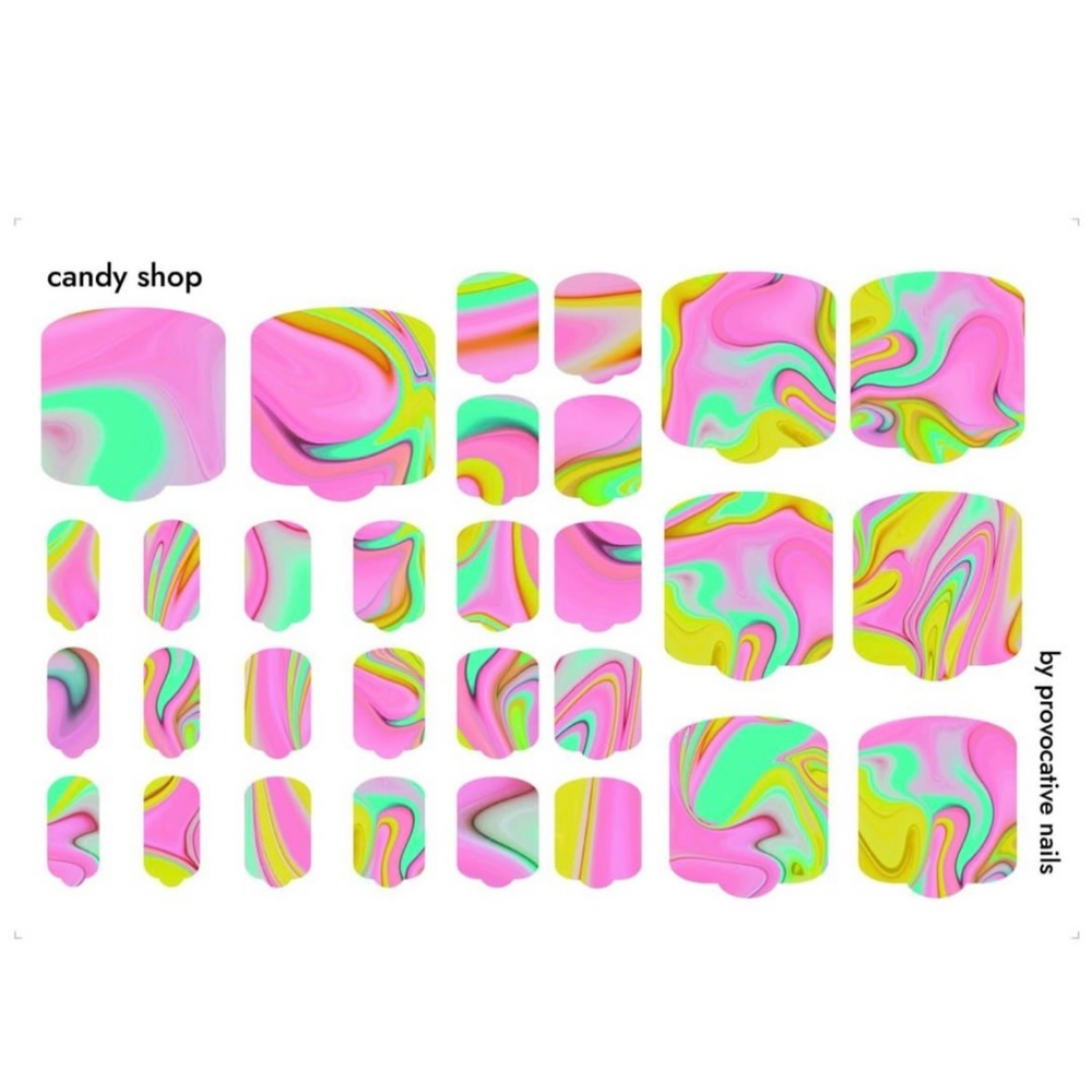 Пленки для педиюкюра Provocative Nails candy shop