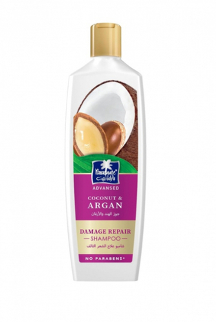 PARACHUTE Advansed Coconut & Argan shampoo Восстанавливающий шампунь с кокосом и аргановым маслом для сухих и поврежденных волос 340мл