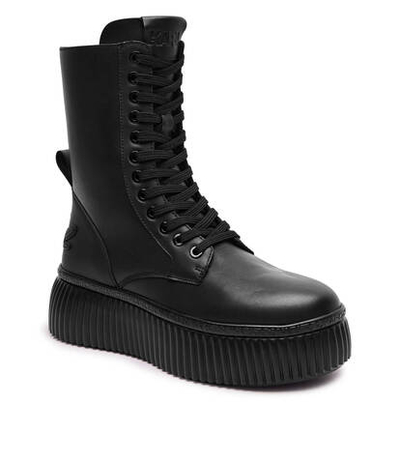 Кожаные ботильоны на платформе KREEPER LO Karl Lagerfeld - черный(KL42364)