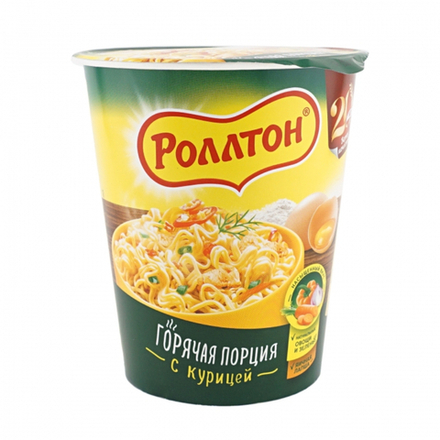 Лапша Ролтон яичная с курицей стакан 70 гр