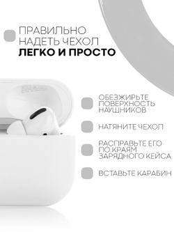 Чехол КАРТОФАН для Apple AirPods Pro (арт. AIRPRO-SLIM-SILICON-WHITE)