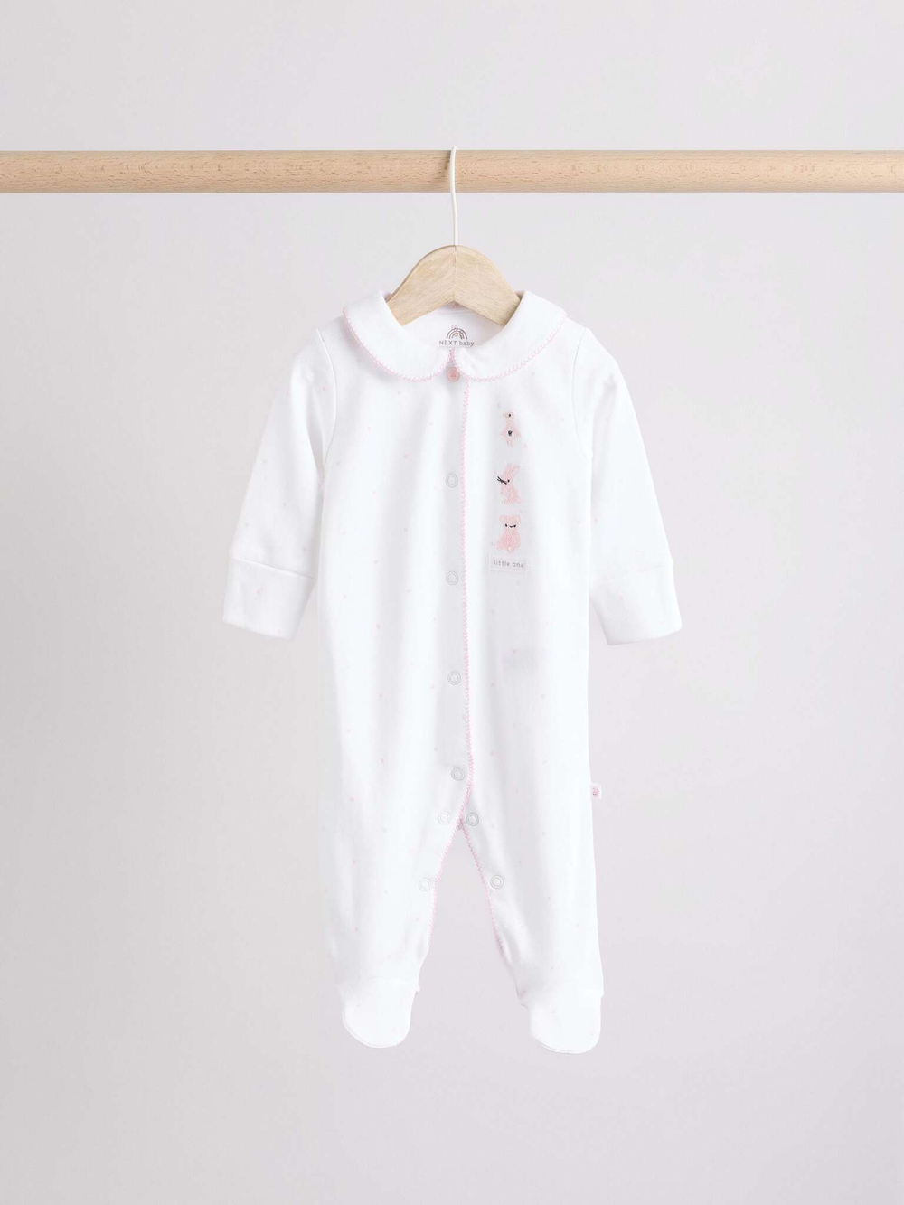 Комбинезон / Cлип для малышей Next E18-353, 3 шт., Белый