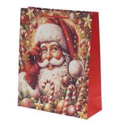 GAEM Пакет подарочный (бумага 210г/м2, блок 12шт), L26 W10 H32 см, 4в.