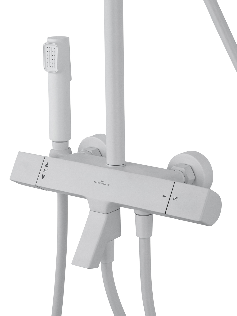 Душевая система с термостатом WONZON & WOGHAND The ONE, Белый матовый (WW-B3094-MW)