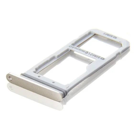 Sim лоток для Samsung Galaxy S6 Dual серебристый
