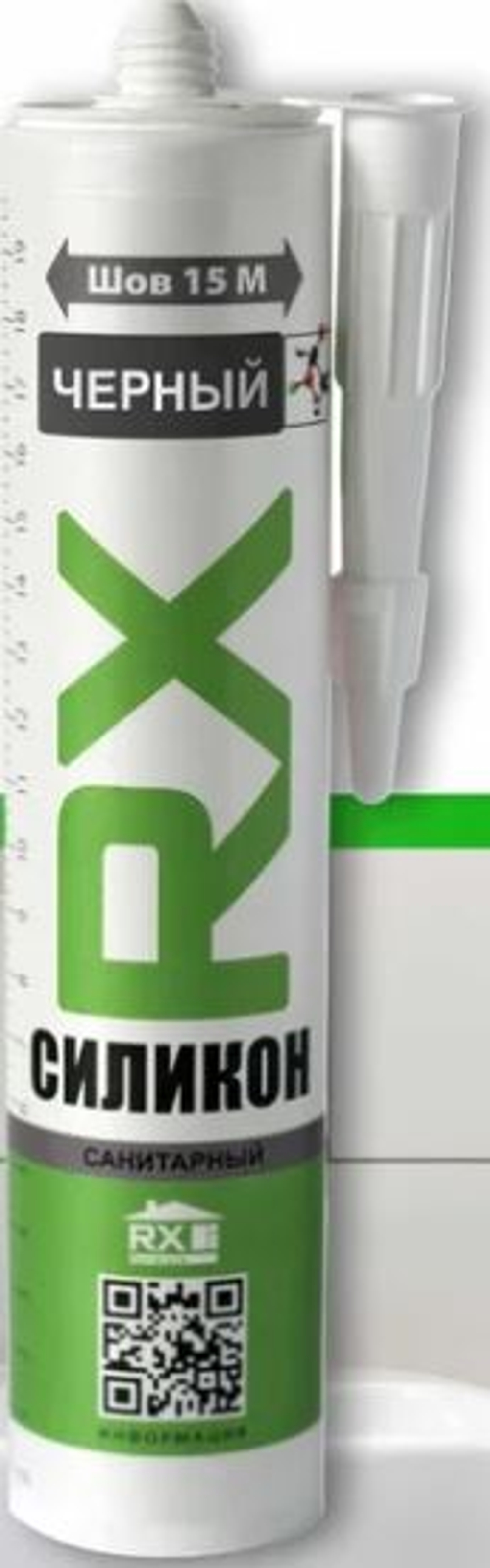 Герметик санитарный черный RX Formula 280ml (12 шт)