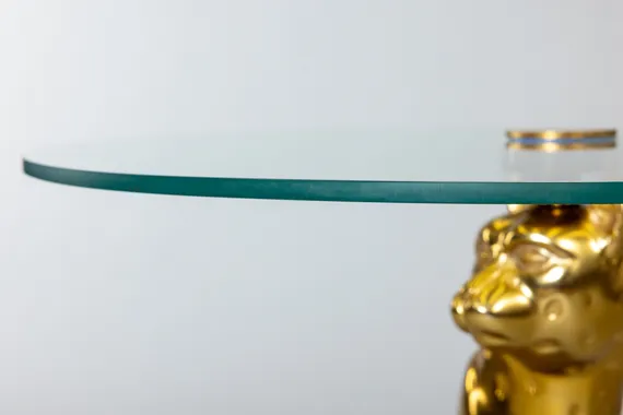 Кофейный стол "Леопард" золото