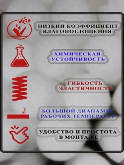 Вилатерм 6 мм x 24 м Жгут теплоизоляционный сплошной