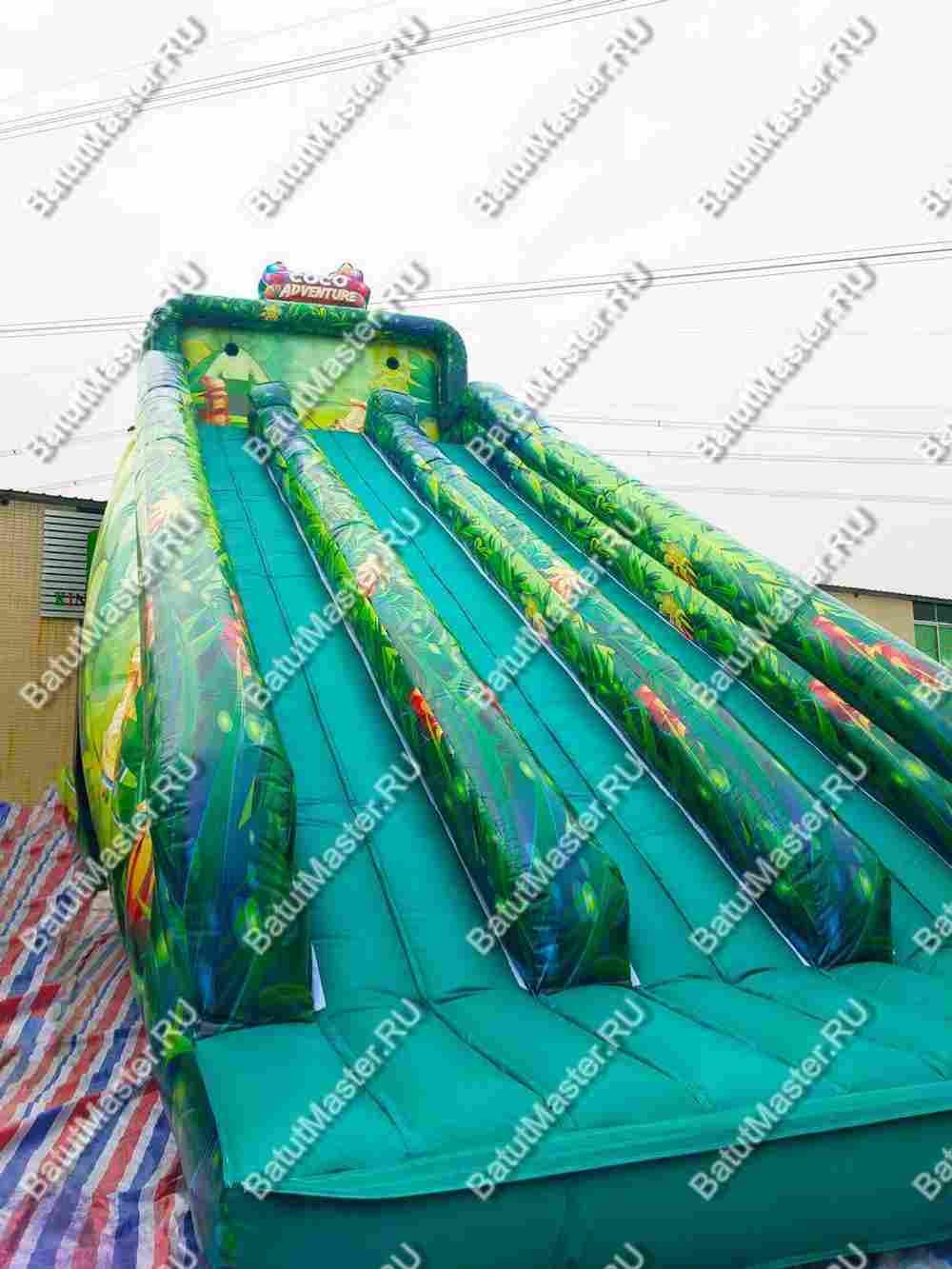Надувная полоса препятствий "Кокосовое приключение", 25*5*8 м