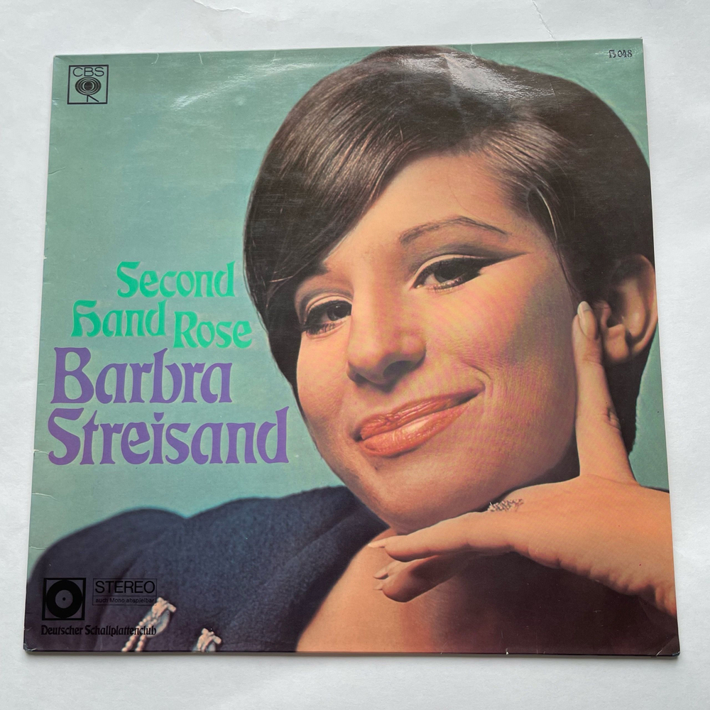 Винтажная виниловая пластинка LP Barbra Streisand Second Hand Rose (Германия 1967)
