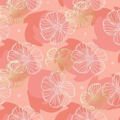 узор цветы линиями