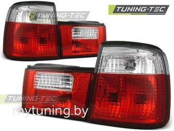 Задние фонари Bmw 5 E34 red white