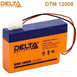 Аккумуляторная батарея Delta DTM 12008 (12V / 0.8Ah)