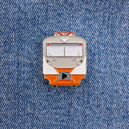 Значок электропоезд ЭД4М белый новая маска