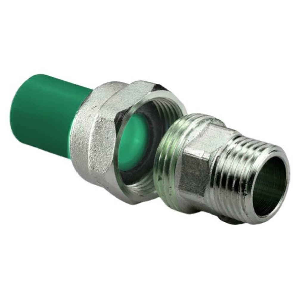 Муфта комбинированная разъемная ПП AntiFire D63-2"НР Green