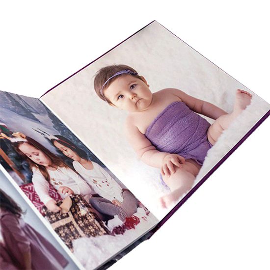 20x20 фотокнига с льняной обложкой "Ash"