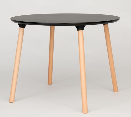 Обеденный стол Morton 100 см меламин черный