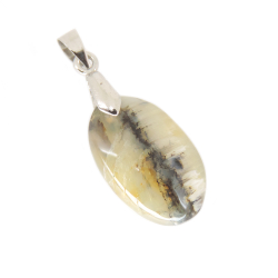 Кулон "Овал" опал древесный асс.