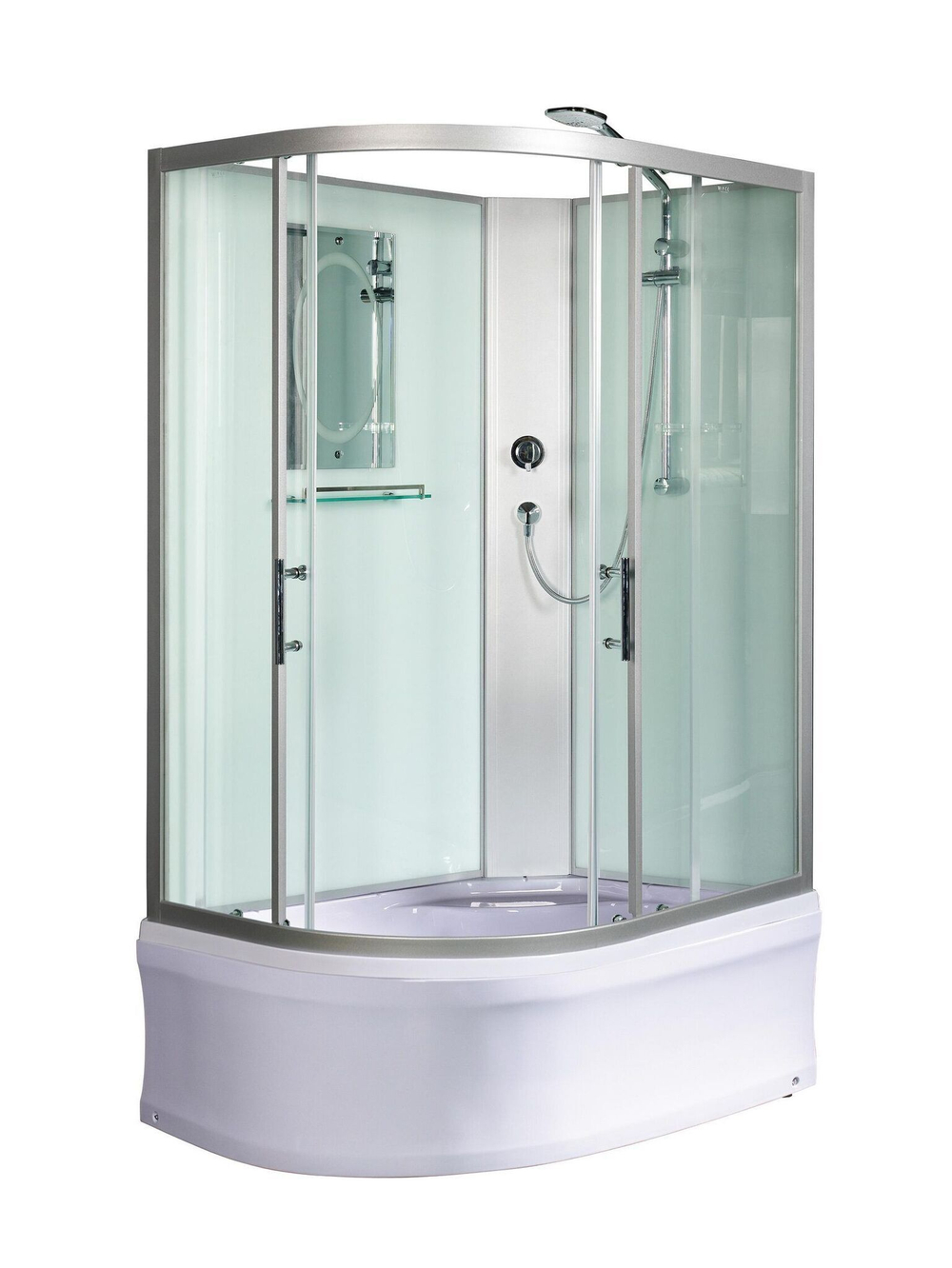 Душевая кабина WeltWasser  WW500 HALLE 1201 R 120х90 см,  прозрачное стекло, поддон низкий, правосторонняя