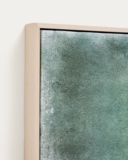 Абстрактная картина Selnar зеленая 60 x 90 см