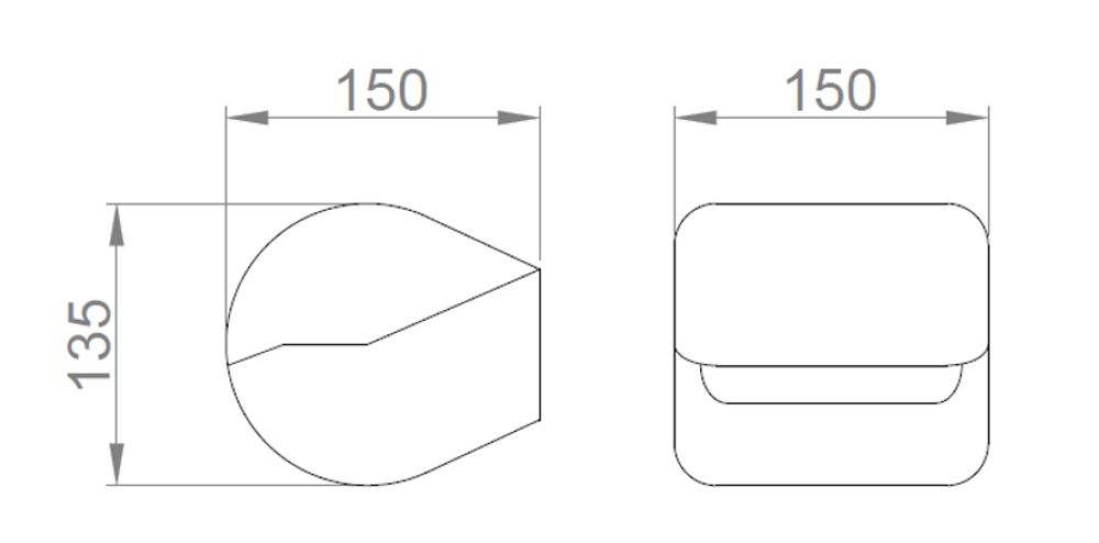 Держатель для туалетной бумаги ABS BLACK 05012.N чёрный