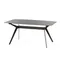 Обеденный стол Scarlet 160х80 см, черная керамика