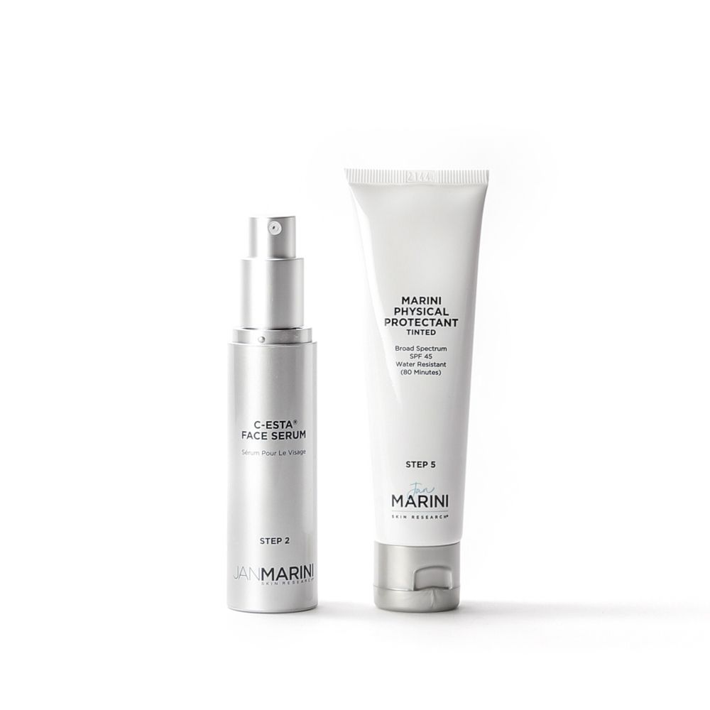 Jan Marini НАБОР REJUVENATE & PROTECT С SPF 45 Набор для ремоделирования кожи с SPF 45. Объем: 57 мл. (срок 04/26 +6 мес после вскрытия)