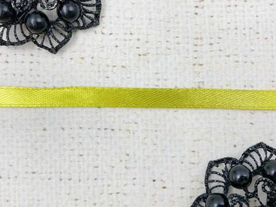 Лента атласная, ш. 0,5 см, светлая оливка