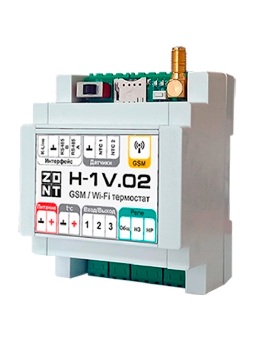 Контроллер ZONT H-1V.02 отопительный GSM / Wi-Fi
