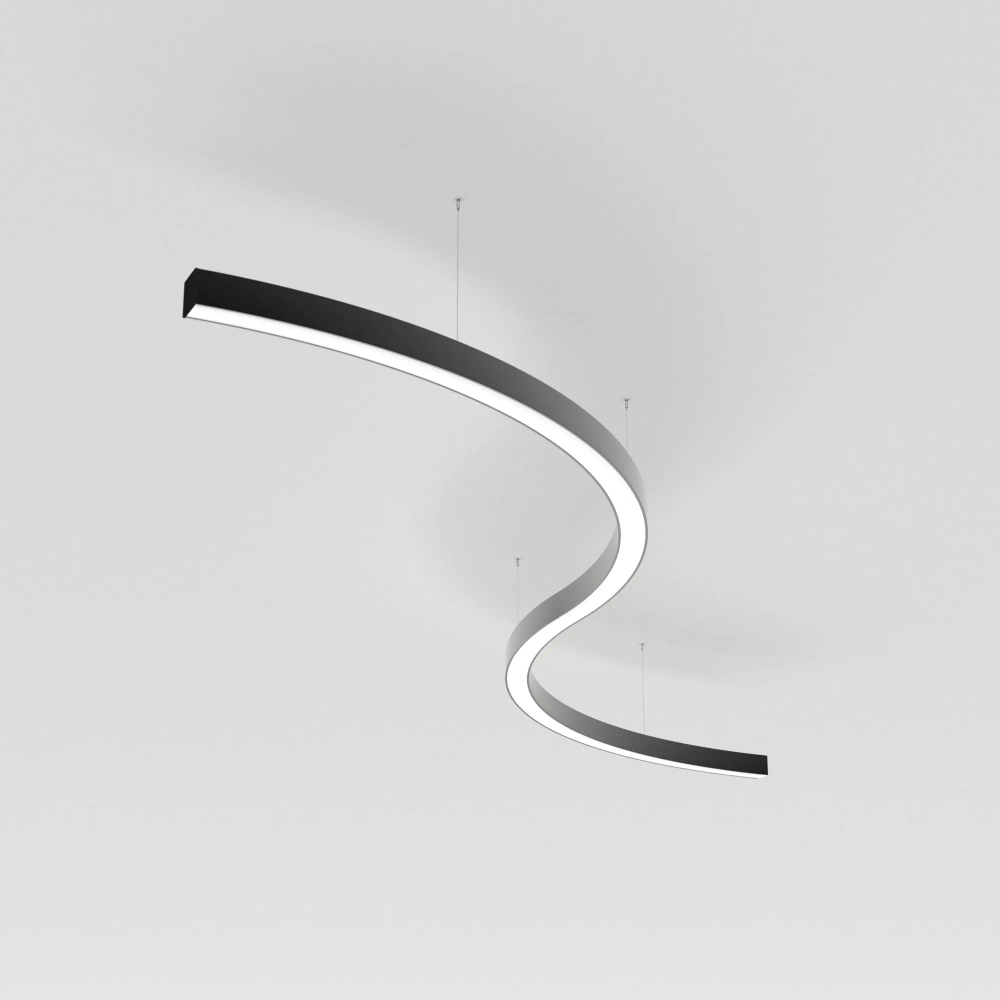 Светильник SP-LINE-HANG ARC-S3535-D1500-124W Day4000 (BLACK, 230V) (Arlight, Металл) 034057(1)