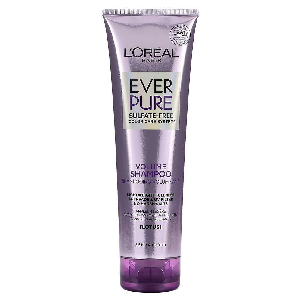 L'Oréal, Ever Pure, шампунь для придания объема, лотос, 250 мл (8,5 жидк. унц.)