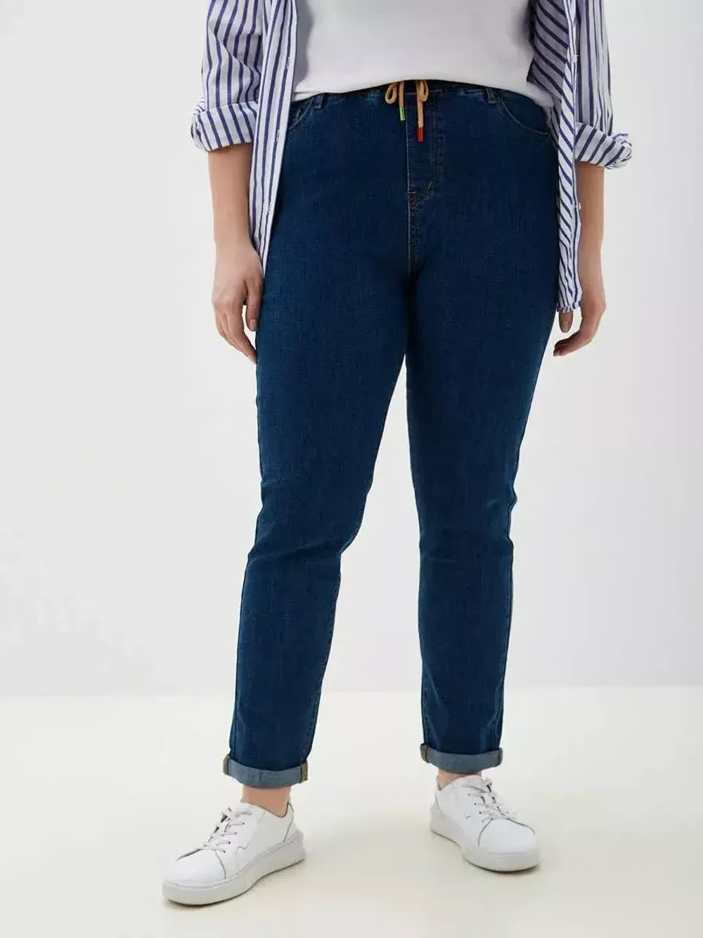 Джинсы на резинке больших размеров