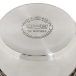 Кастрюля нерж, 5.8 л, крышка стекло, Daniks, Карлин, GS-01332G-24, индукц