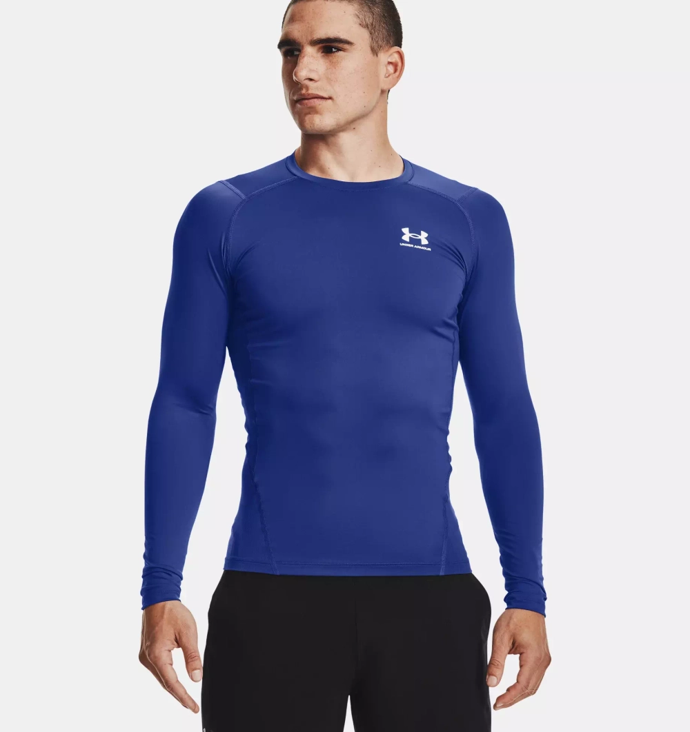 Рашгард мужской Under Armour UA HG Armour Comp LS-BLU