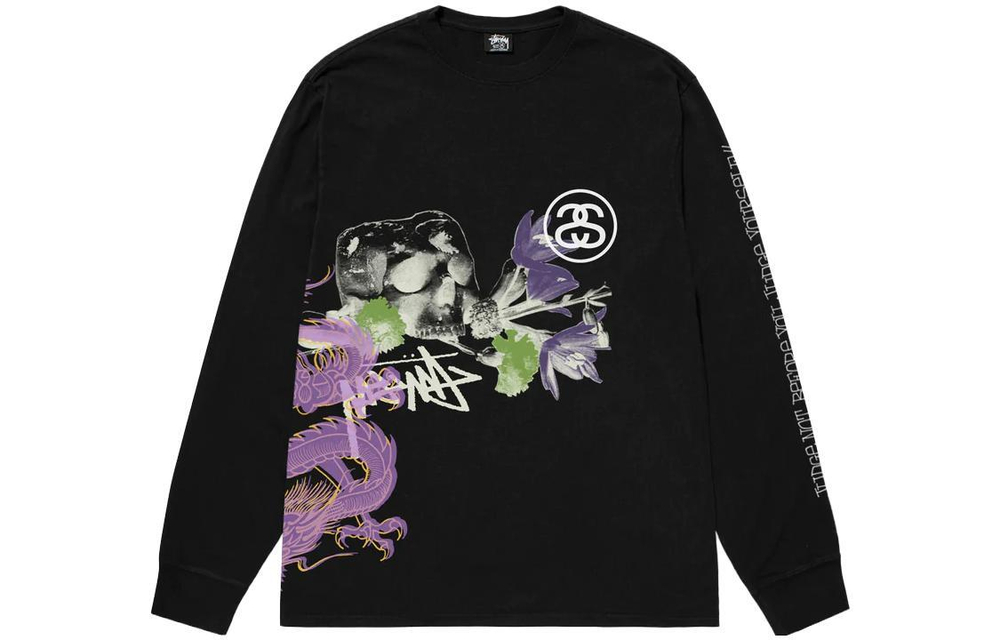 Толстовки Stussy FW23 STRIKE LS TEE PIGMENT DYED T, 1994951