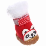 Ботинки зимние для животных «МОДНЫЙ БРО», на липучке, цвет красный, размер 3, 5см
