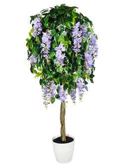 Искусственное дерево Акация сиреневая 150 см в кашпо