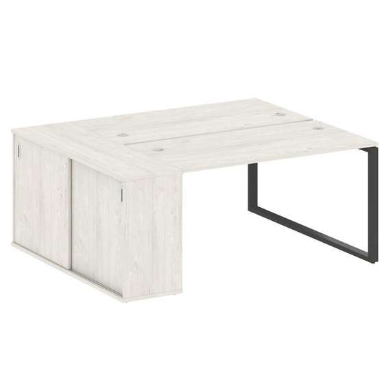 Метал Систем Рабочая станция с шкафом-купе на О-образном м/к БО.РС-СШК-1.3 Т