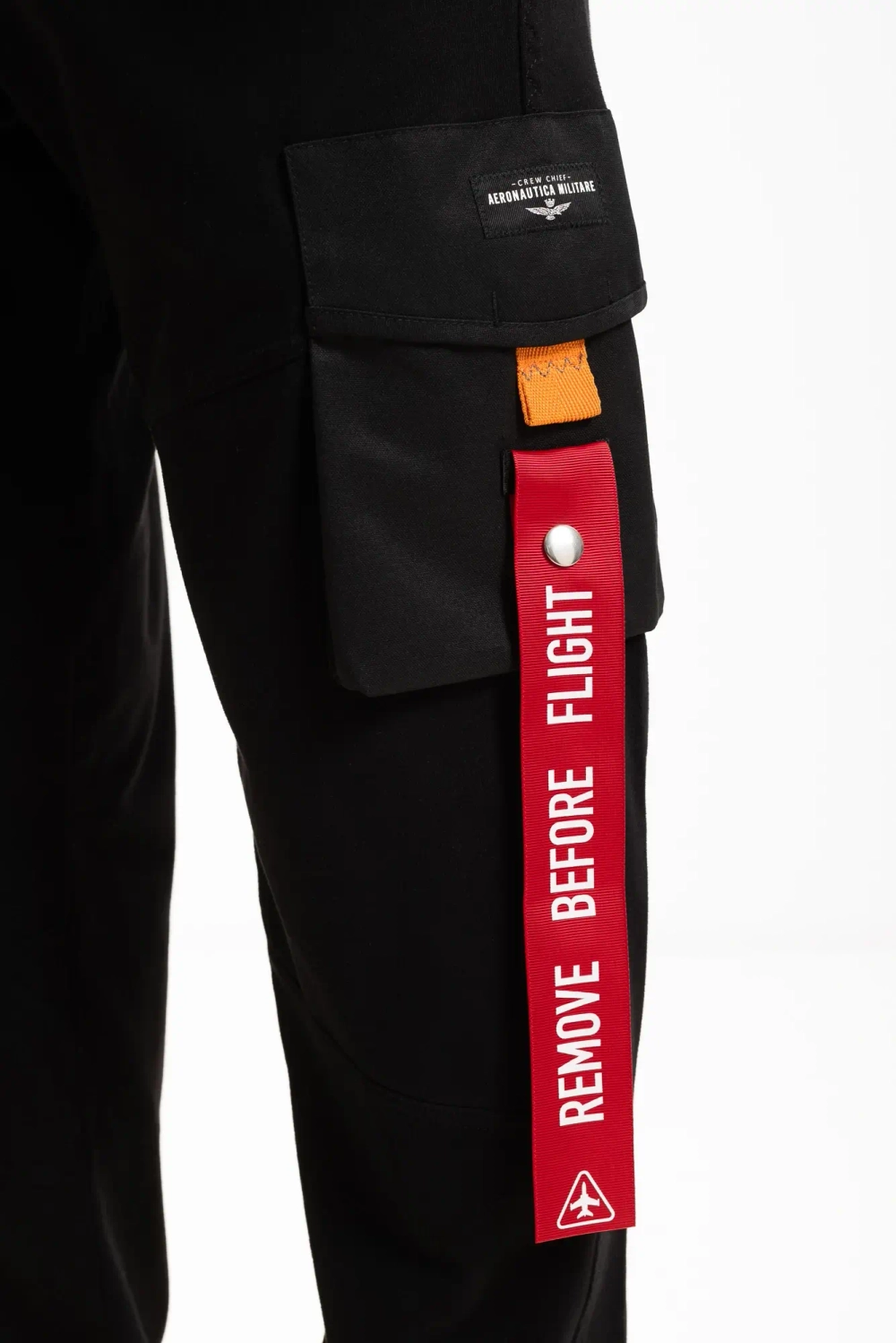 Брюки муж. AERONAUTICA 924 черный хлопок карго