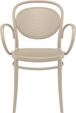 Кресло пластиковое Siesta Contract Marcel XL, бежевый