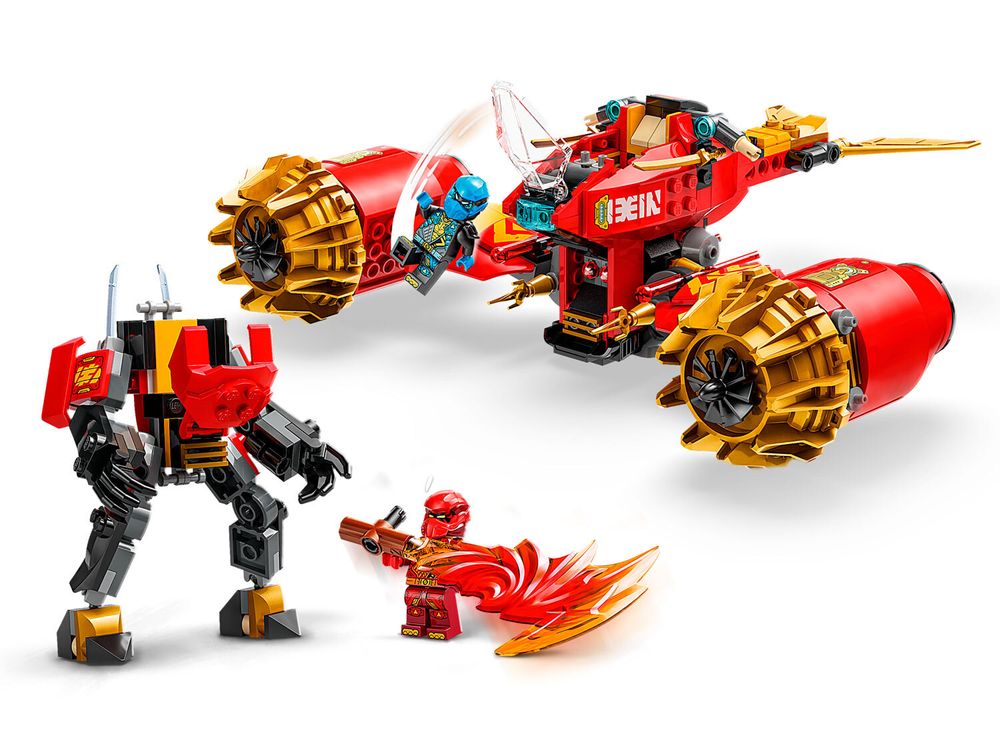 LEGO Ninjago 71830 «Боевой робот Кая “Всадник бури”» — динамичные сражения