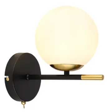 Бра 1*E14 A2224AP-1BK черный Alcor Arte Lamp