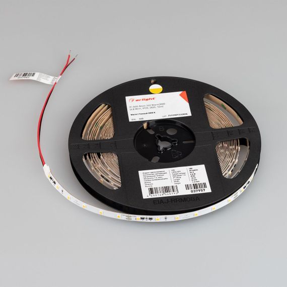 Светодиодная лента Arlight 4,8W/m 60LED/m 2835SMD теплый белый 10M IC-A60-8mm 24V Warm3000 037957