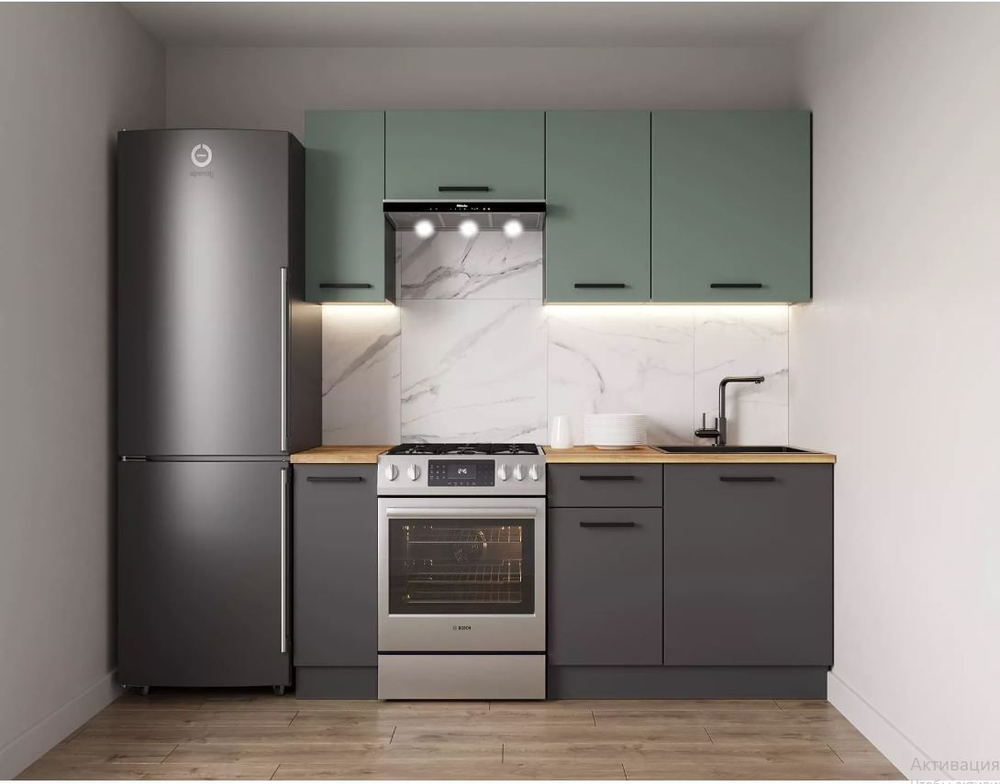 Кухонный гарнитур Изумруд 1800 (38мм)