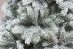 Заснеженная елка с гирляндой встроенной «Летиция» (Литая хвоя) 210 см / 2,1 м