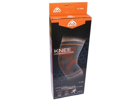 Суппорт колена ST-950 благодаря эластичным вставкам и особому плетению материала, надежно фиксирует и защищает от растяжения  (Размер S)