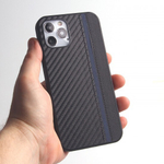 Чехол для iPhone 12/12 Pro, карбоновый , 012465 Салатовый