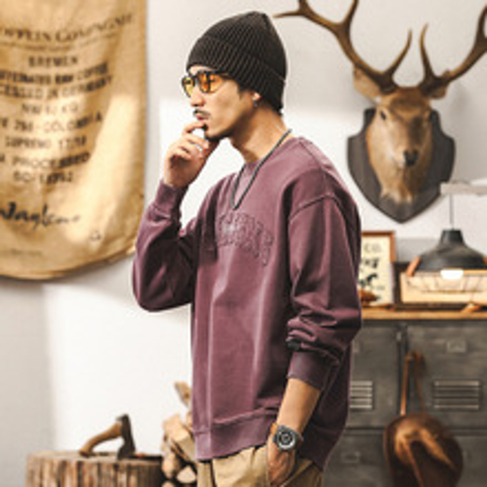 Мужской свитшот JAYLINO с эксклюзивной вышивкой THESGXS