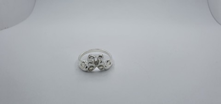 Восковка кольцо "Близнецы" (овал 5.00 х 3.00 мм - 1 шт., Ø 2.00 мм - 2 шт.; 1 деталь)