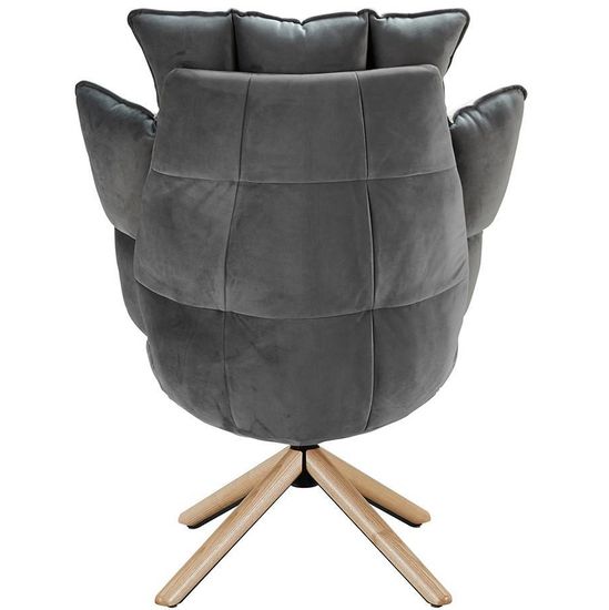 Кресло Husk бежевое с серым